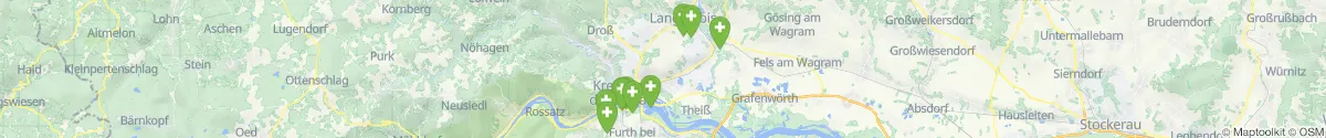 Kartenansicht für Apotheken-Notdienste in der Nähe von Lengenfeld (Krems (Land), Niederösterreich)